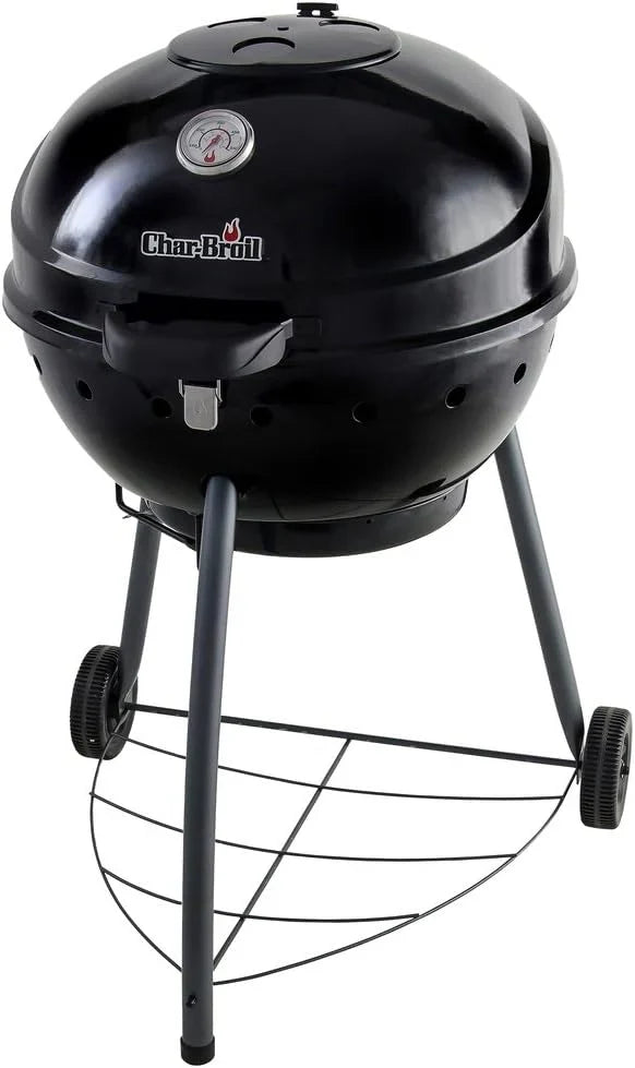 Char-Broil Kettleman Charcoal Barbecue - Kettle Charcoal Grill, TRU-Infrared Technology, Removable Ash Tray - Optimal for Outdoor, Garden & Patio Cooking