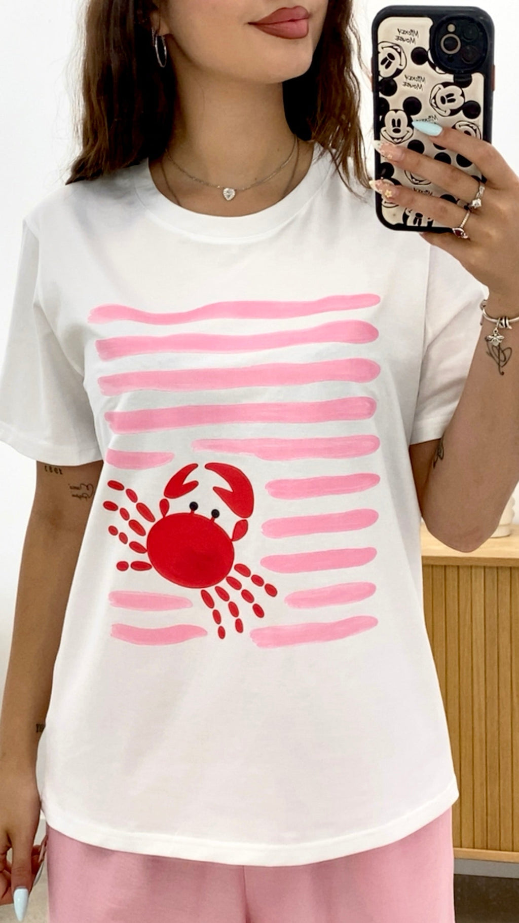 CAMISETA CANGREJO RAYAS
