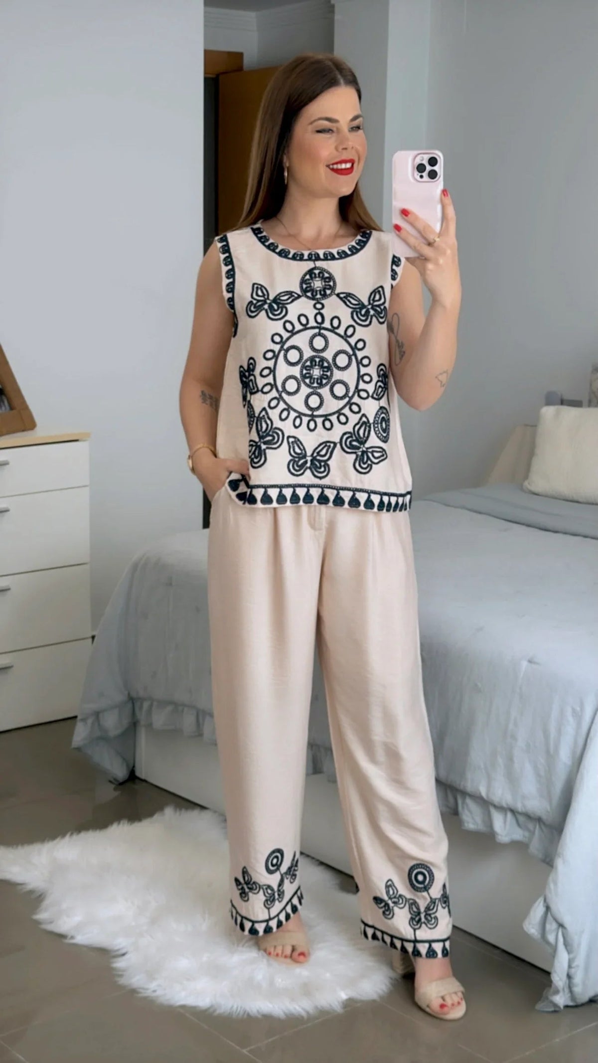 CONJUNTO TINA BORDADO