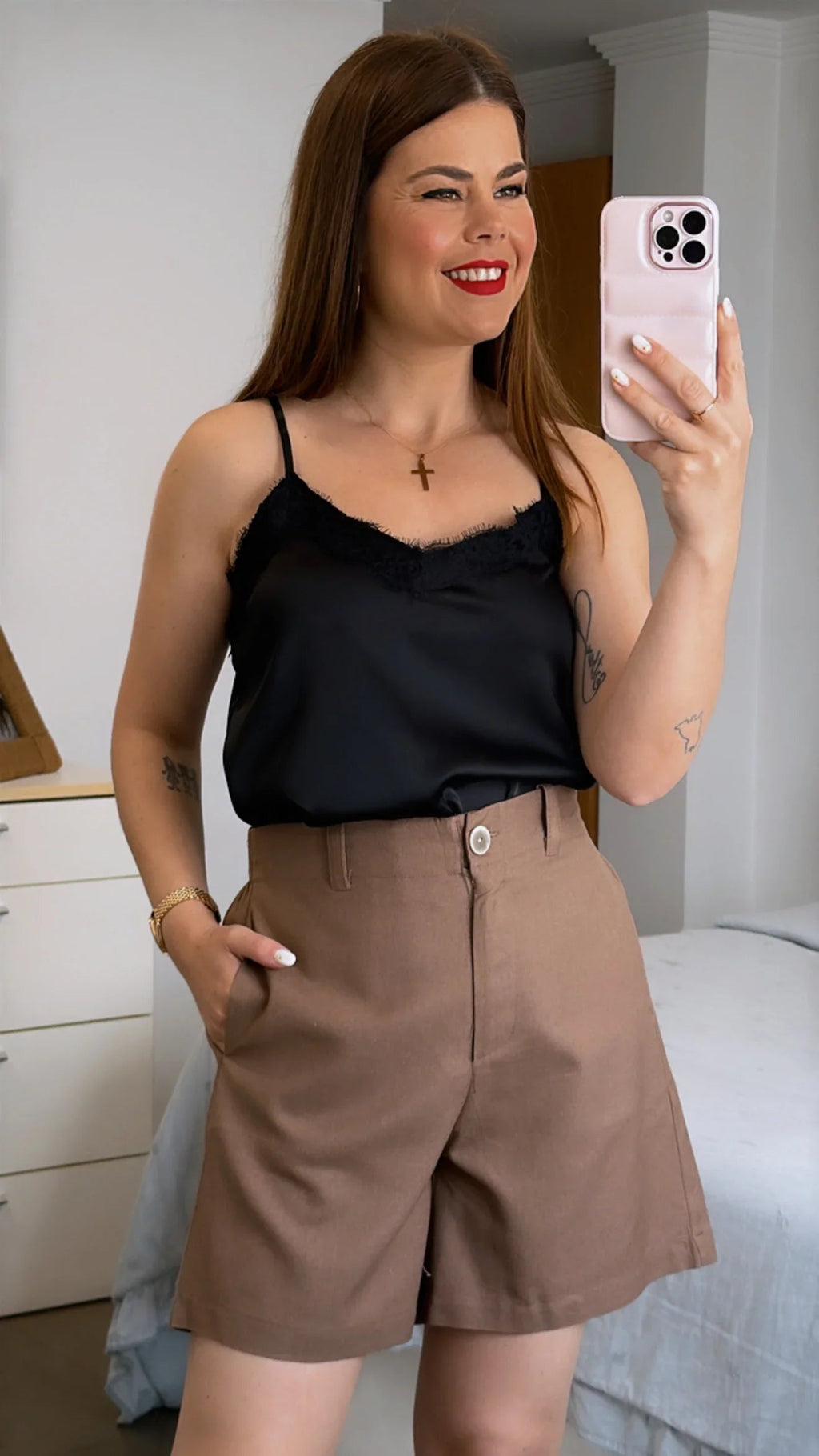 SHORT ELI MARRÓN