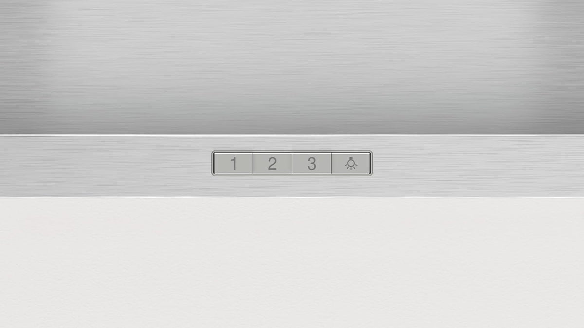 Balay - Campana Exrtactora Decorativa de Pared Piramidal, 90 cm de ancho, 3 potencias de extracción, Instalación en Salida de Humos o Recirculación, Acero Inoxidable, 3BC696MX