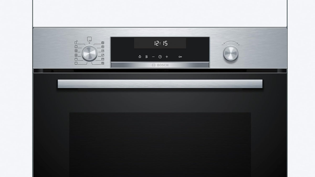 Bosch - Horno multifunción pirolítico, 60 cm. de ancho, Serie 6, Home Connect, 3D Hotair, Autolimpieza, Mandos ocultables, Nergo, HBG578ES7