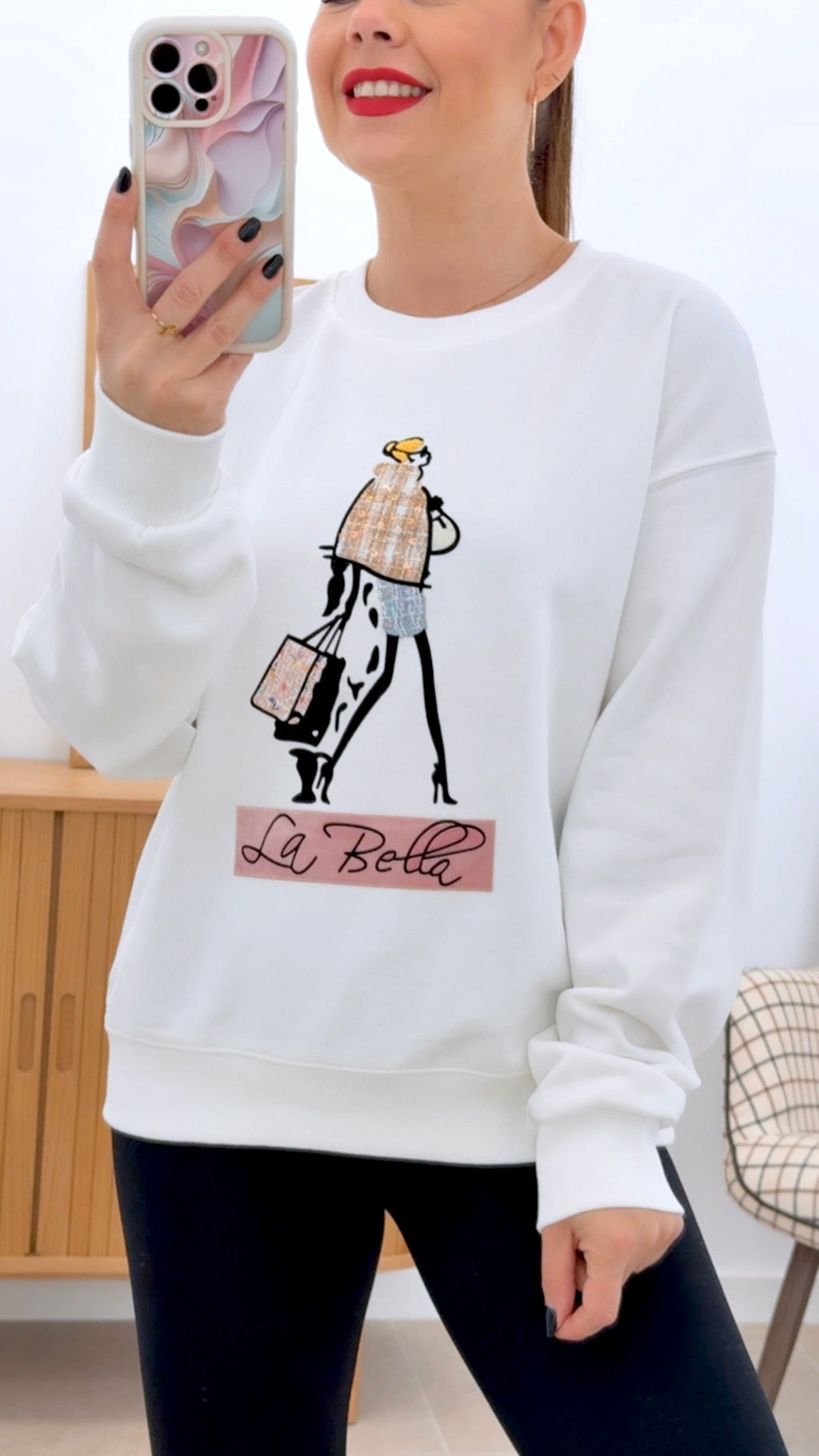 SUDADERA LA BELLA