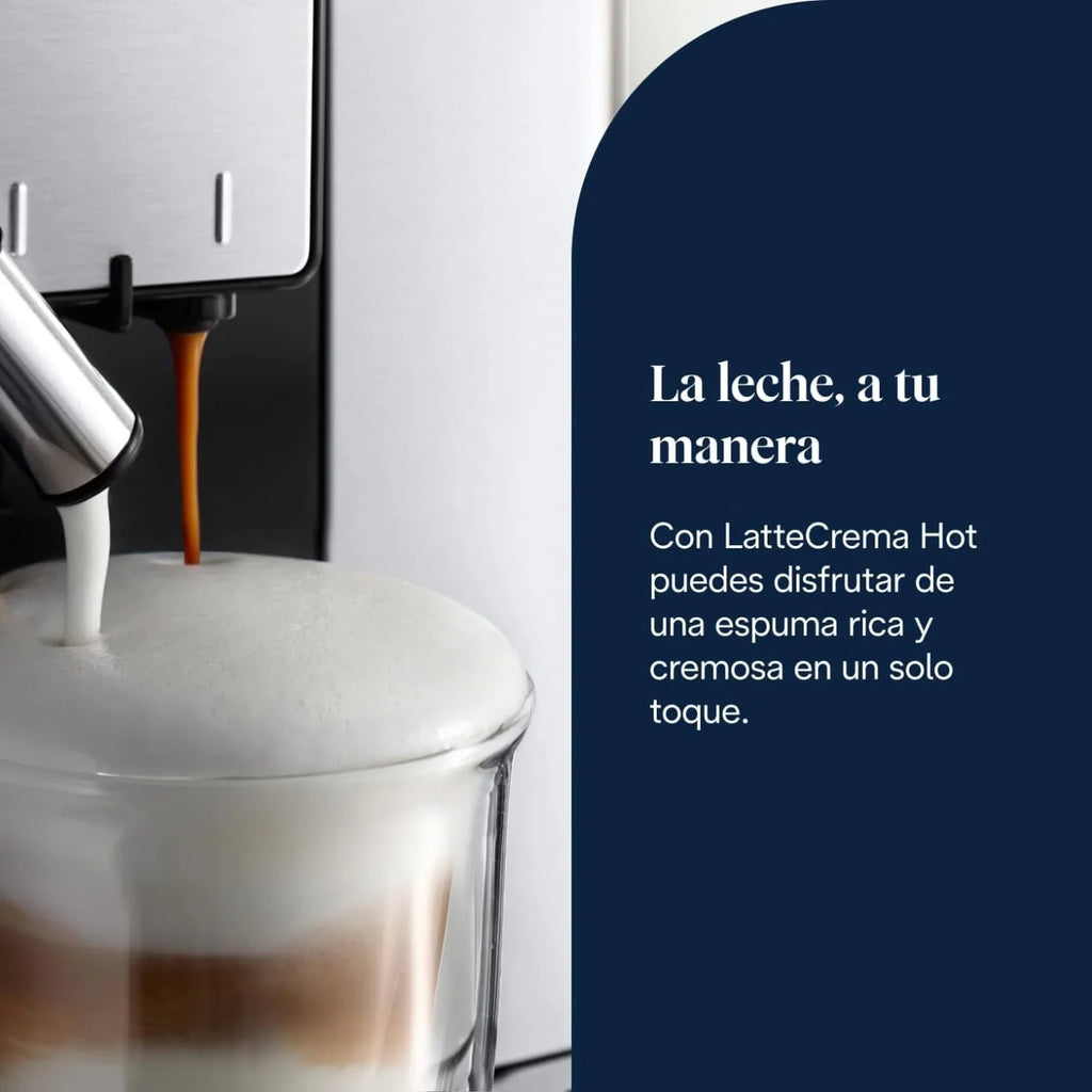 De'Longhi Perfetto Primadonna Soul ECAM612.55.SB Superautomatic Coffee and Cappuccino Coffee Maker with LatteCreme Milk System, Bean to Cup Technology, 18 Beverages, App Control