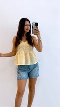 CAMISETA DE TIRANTES BORDADA