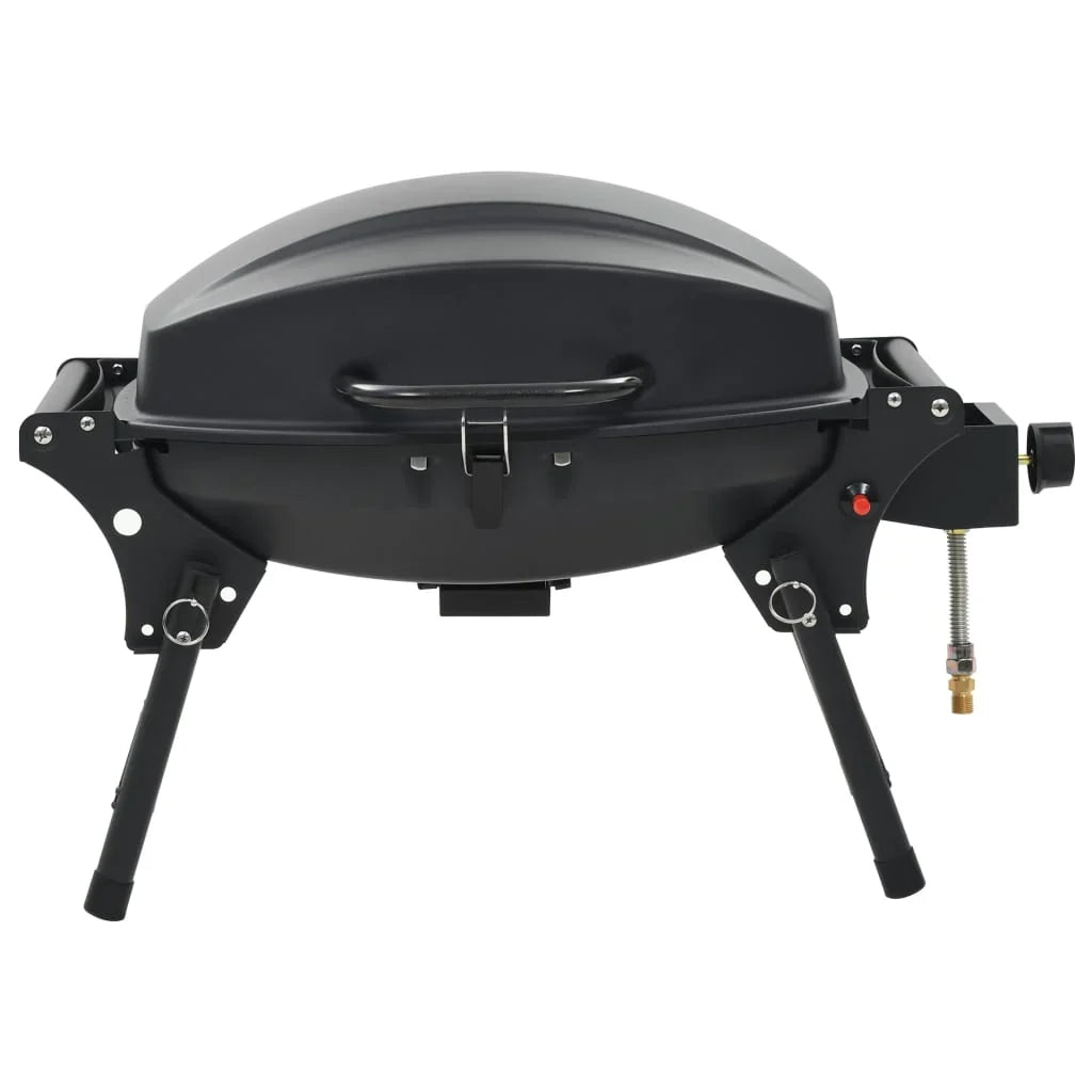 Barbacoa portátil de gas con 1 zona de cocción negra V3770