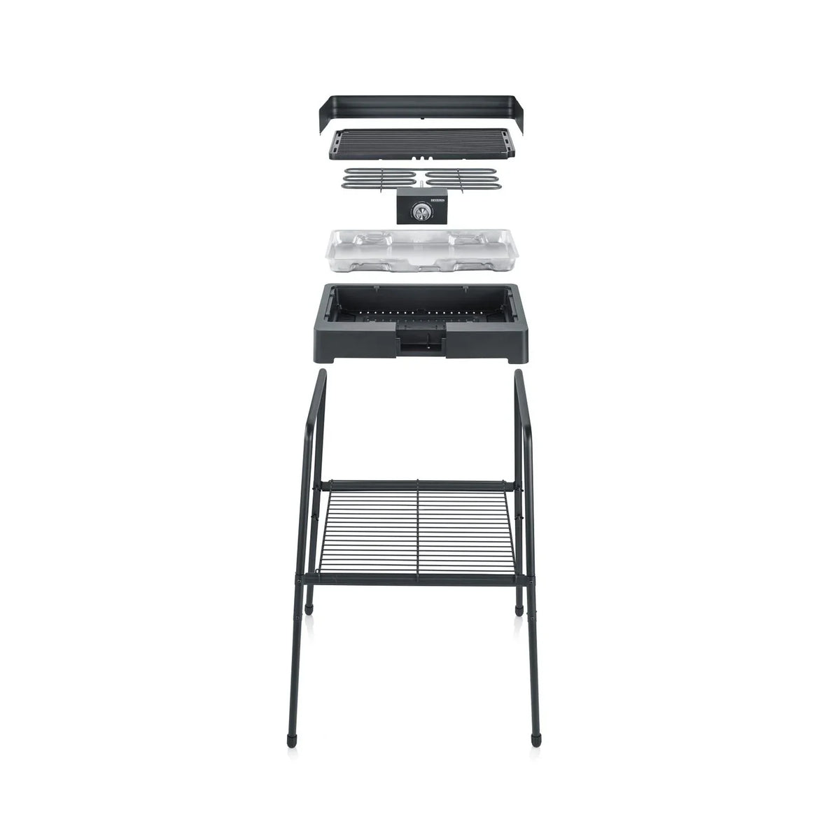 Barbacoa Con Patas Con Parrilla Acanalada 2200 W Pg 8568 Severin
