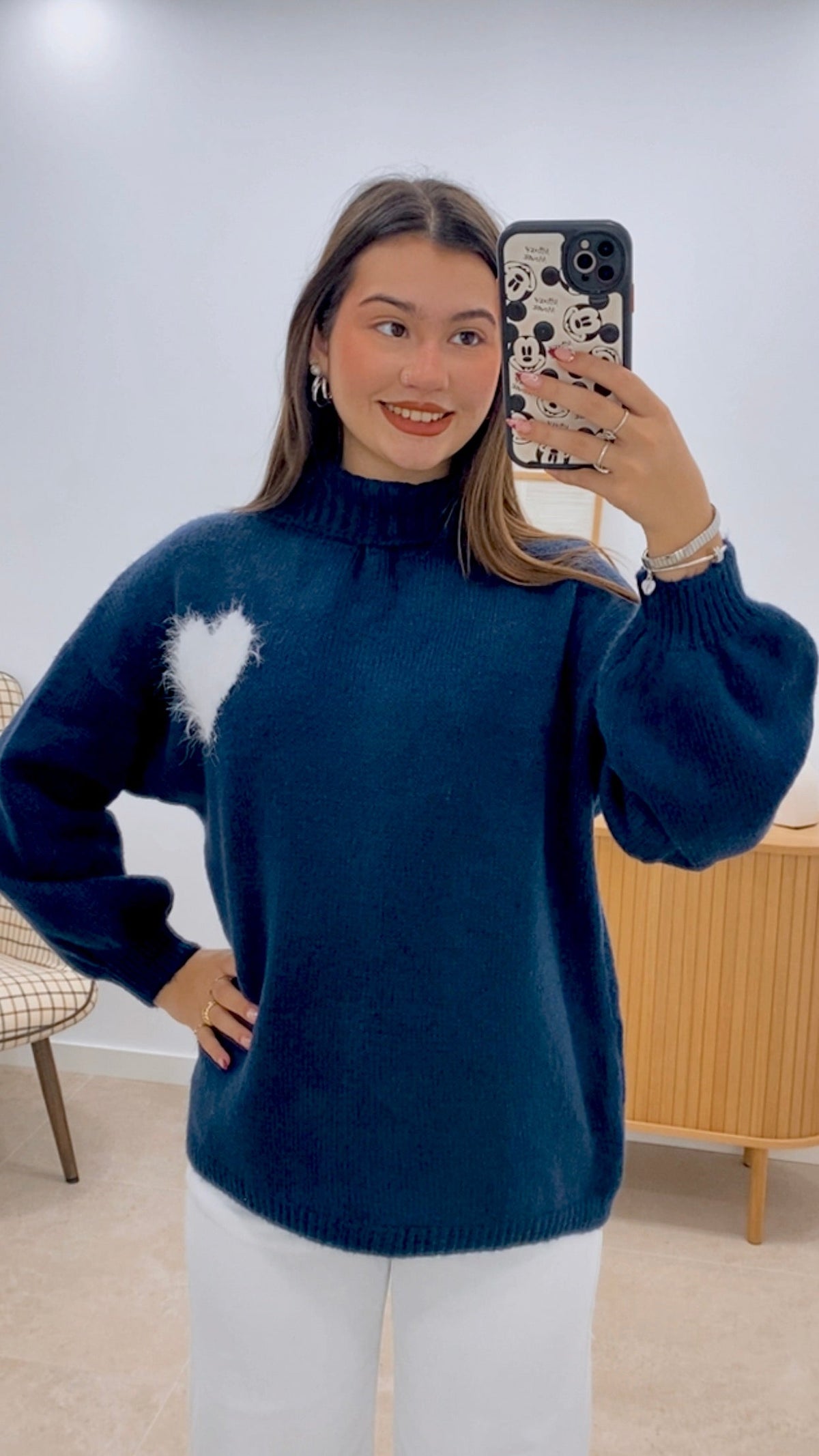SUÉTER CUELLO CORAZÓN