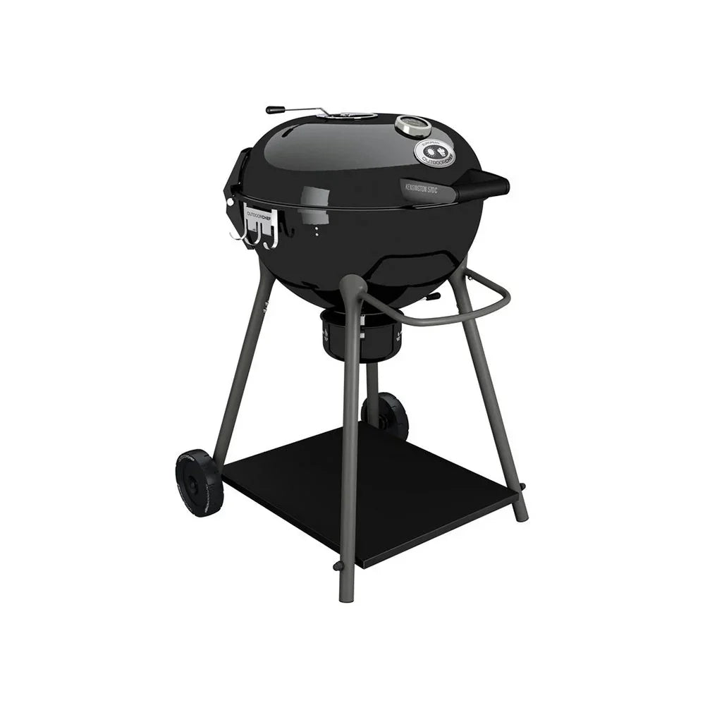 2026 Barbacoa de Carbón Outdoorchef KENSINGTON 570 C – Sistema Slide-Trichter para calor directo/indirecto – Negro