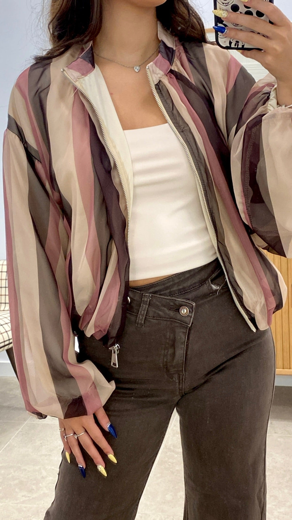 BOMBER GASA COLOR