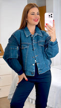 CHAQUETA BOMBER DENIM