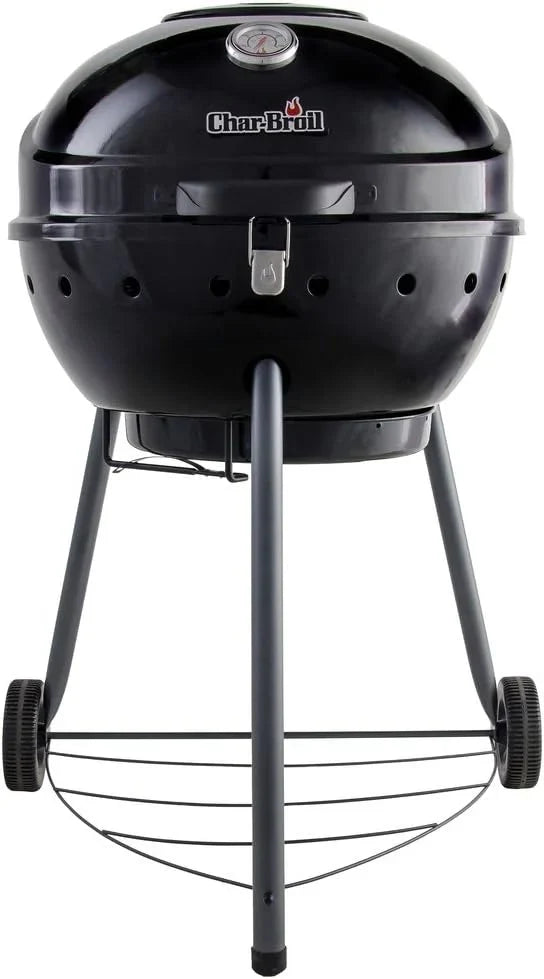 Char-Broil Kettleman Charcoal Barbecue - Kettle Charcoal Grill, TRU-Infrared Technology, Removable Ash Tray - Optimal for Outdoor, Garden & Patio Cooking