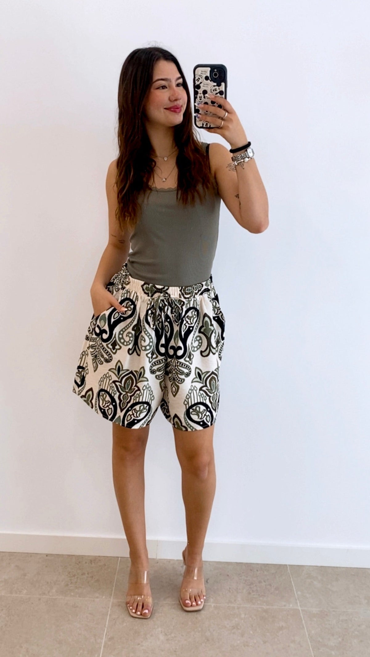SHORT ESTAMPADO CINTURA ENGOMADA