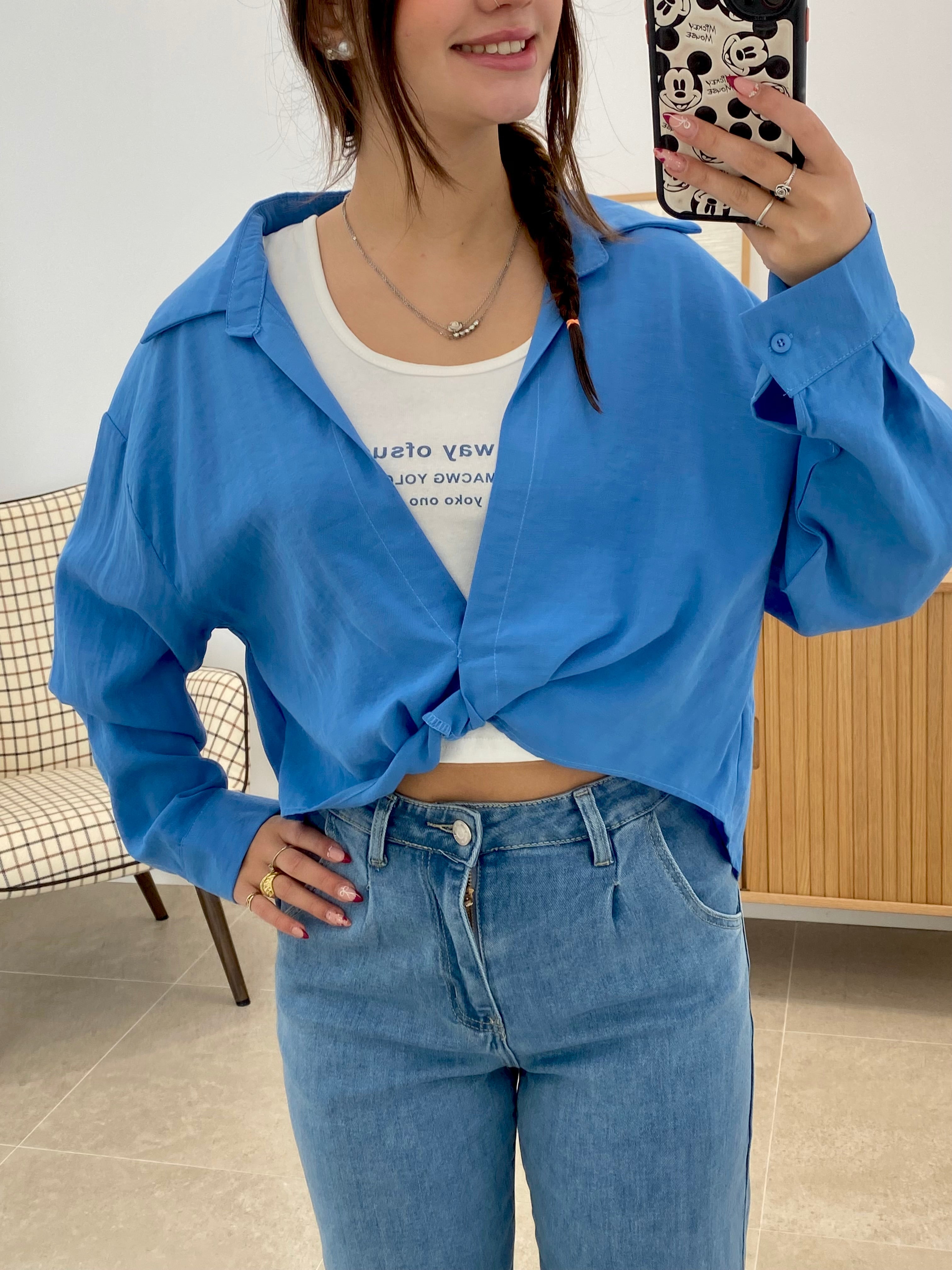 TOP + CAMISA ANUDADA
