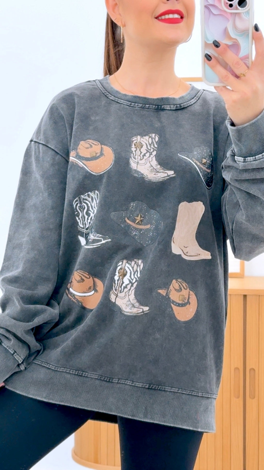 SUDADERA COWGIRL
