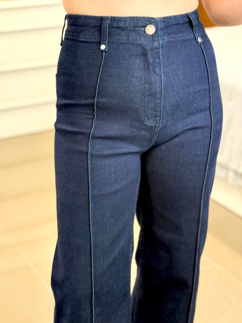 PANTALÓN DENIM COSTURAS