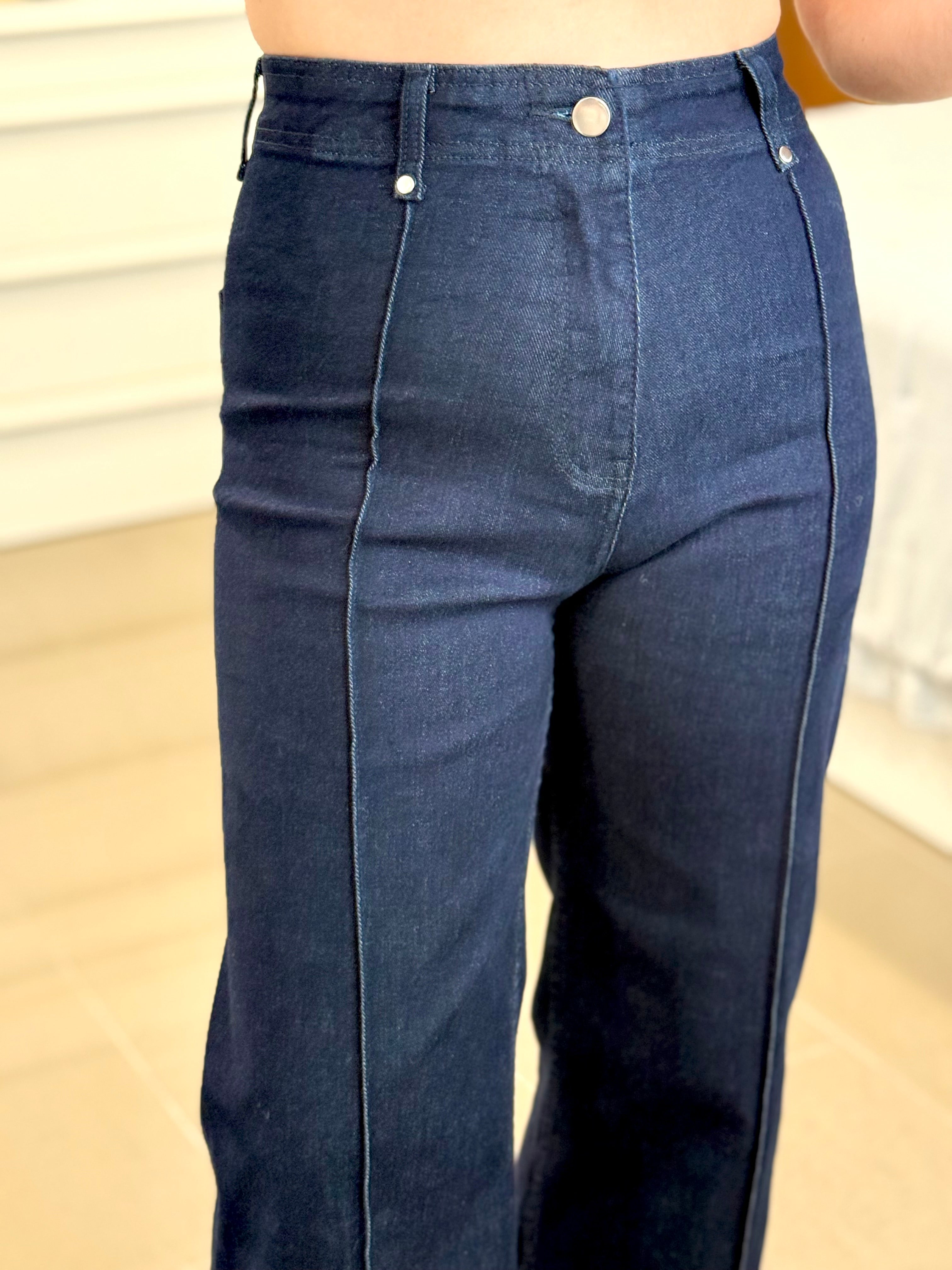 PANTALÓN DENIM COSTURAS