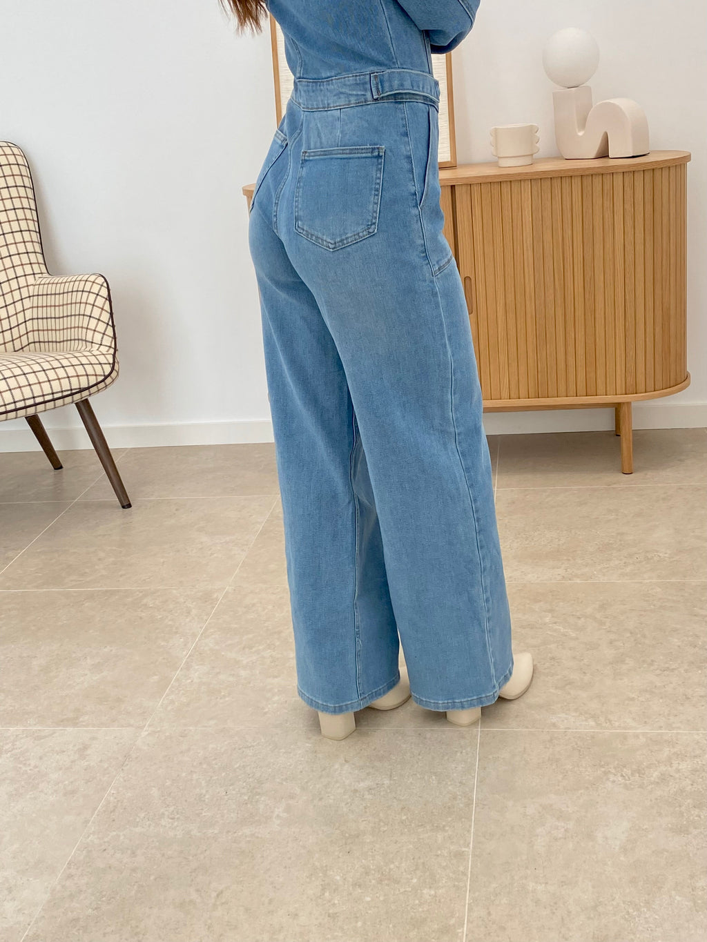 MONO DENIM MANGA LARGA