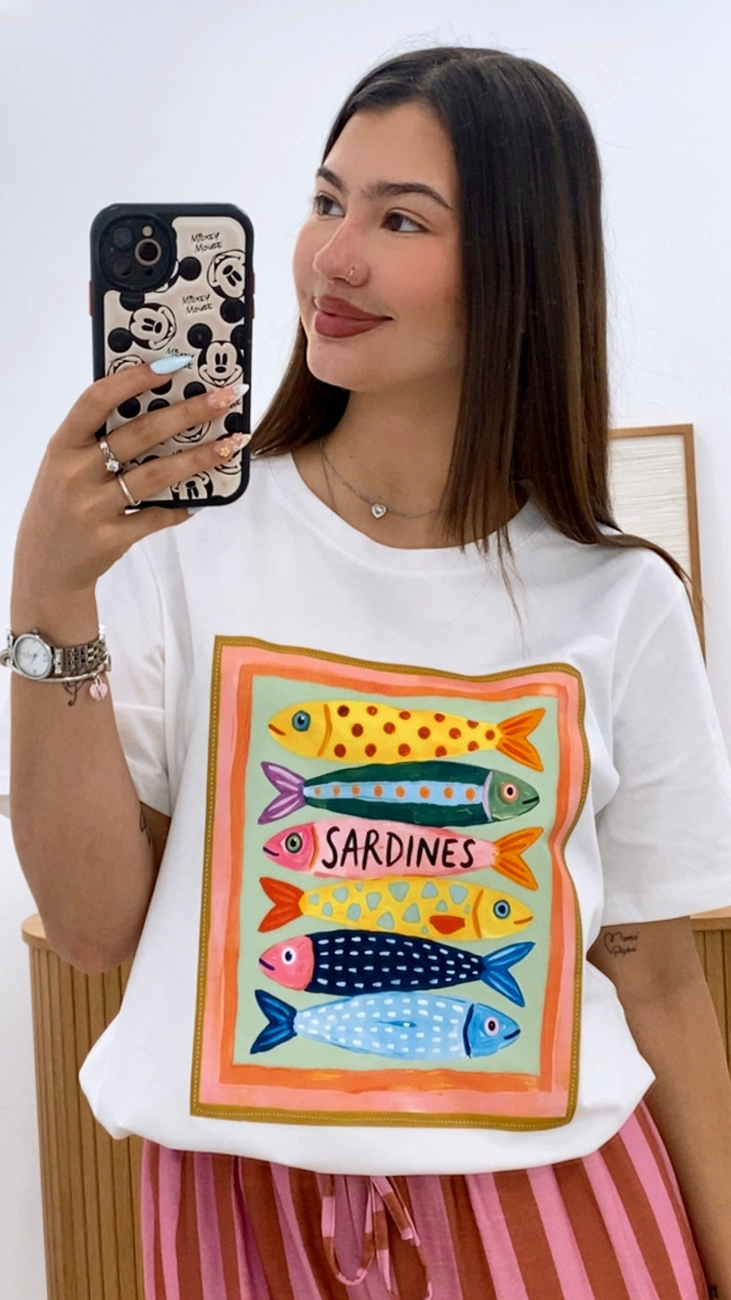 CAMISETA SARDINAS COLORES