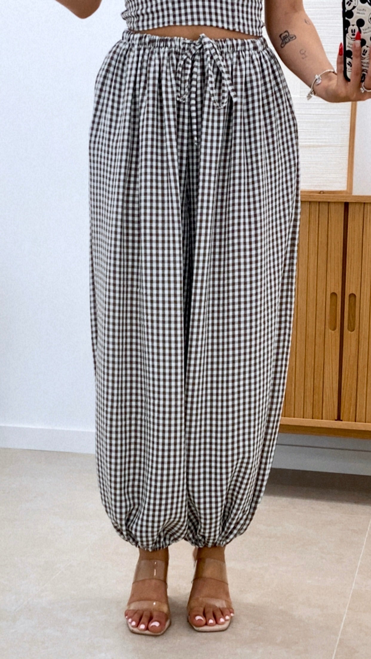 CONJUNTO TOP + BOMBACHO VICHY