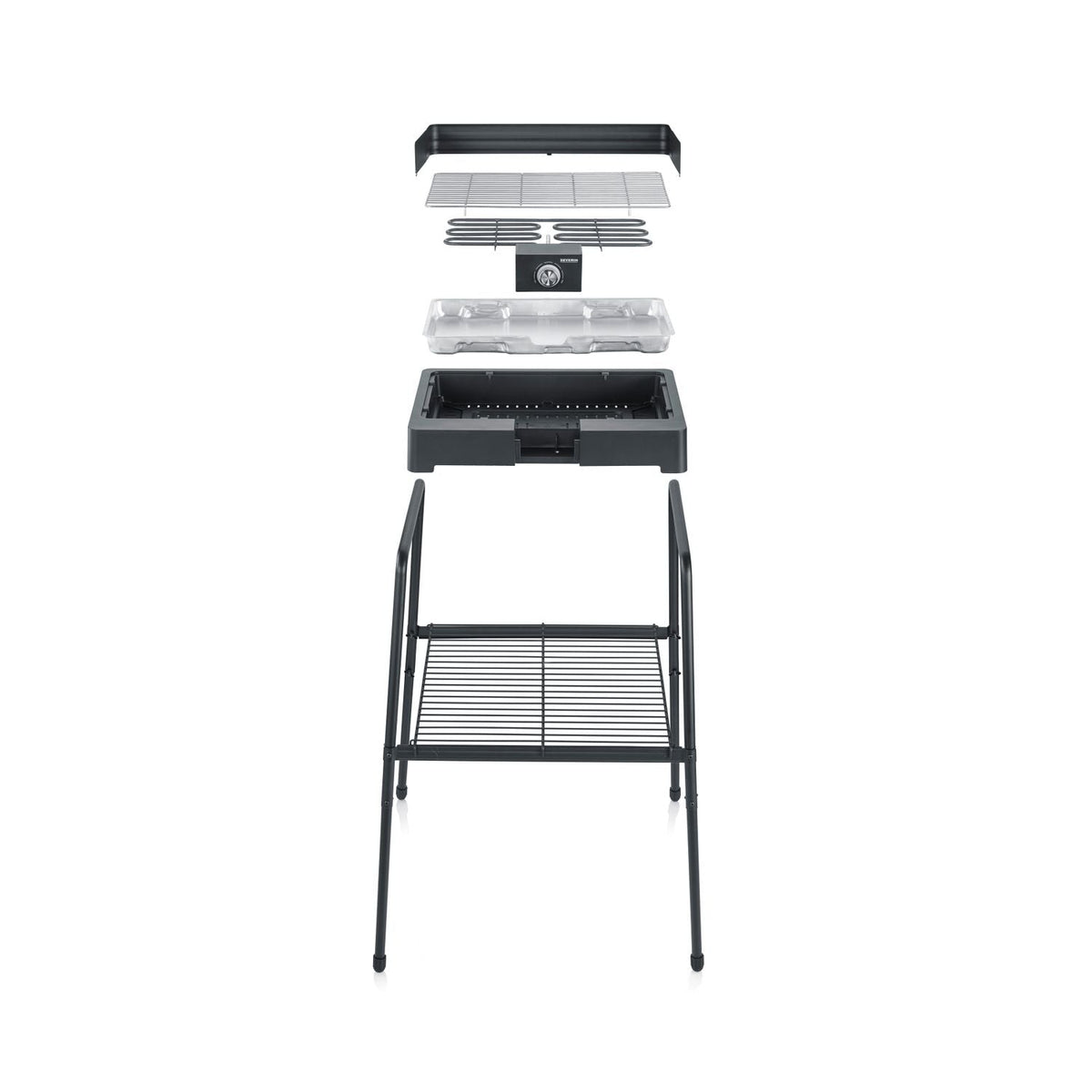 Barbacoa Con Patas Negro 2200 W Pg 8566 Severin