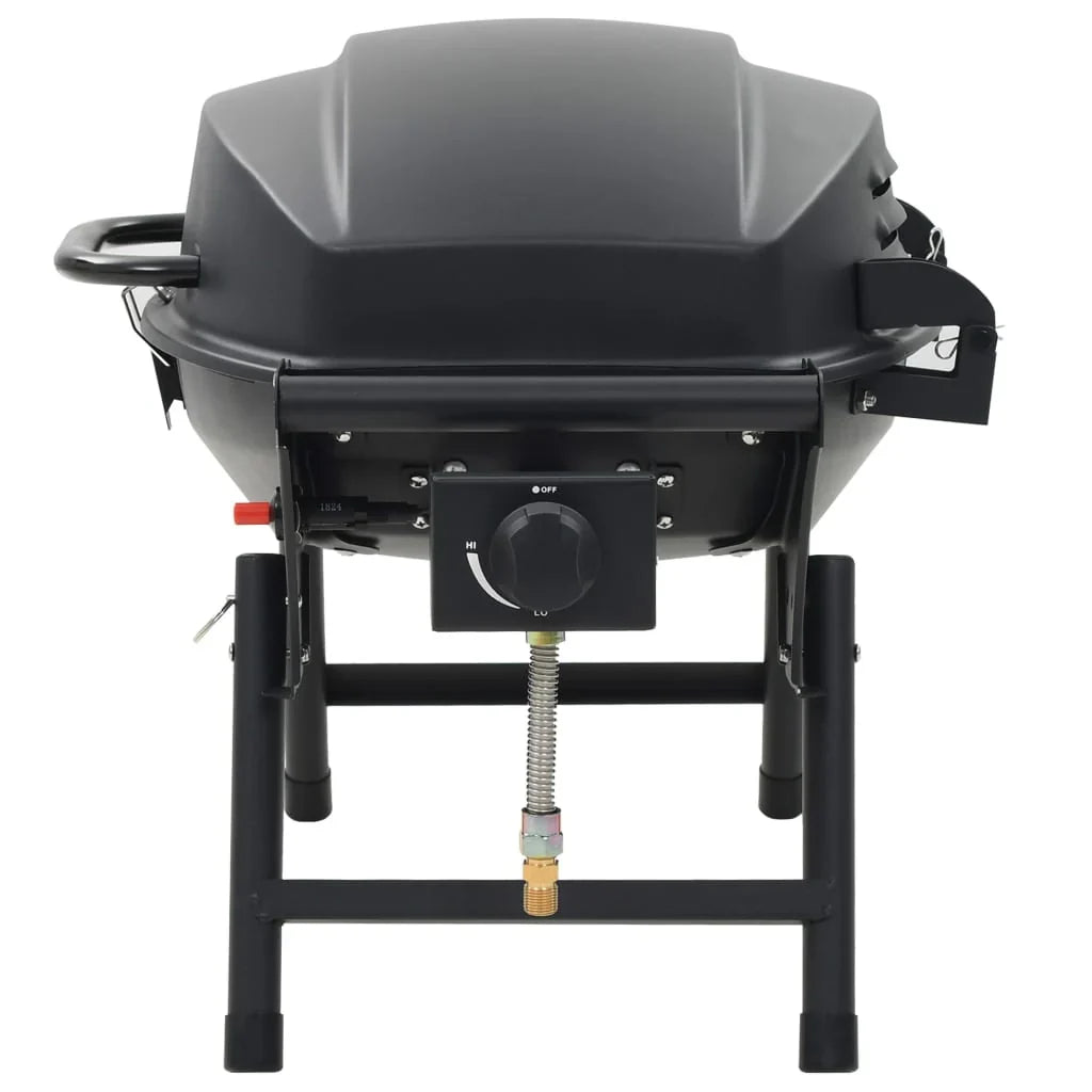 Barbacoa portátil de gas con 1 zona de cocción negra V3770