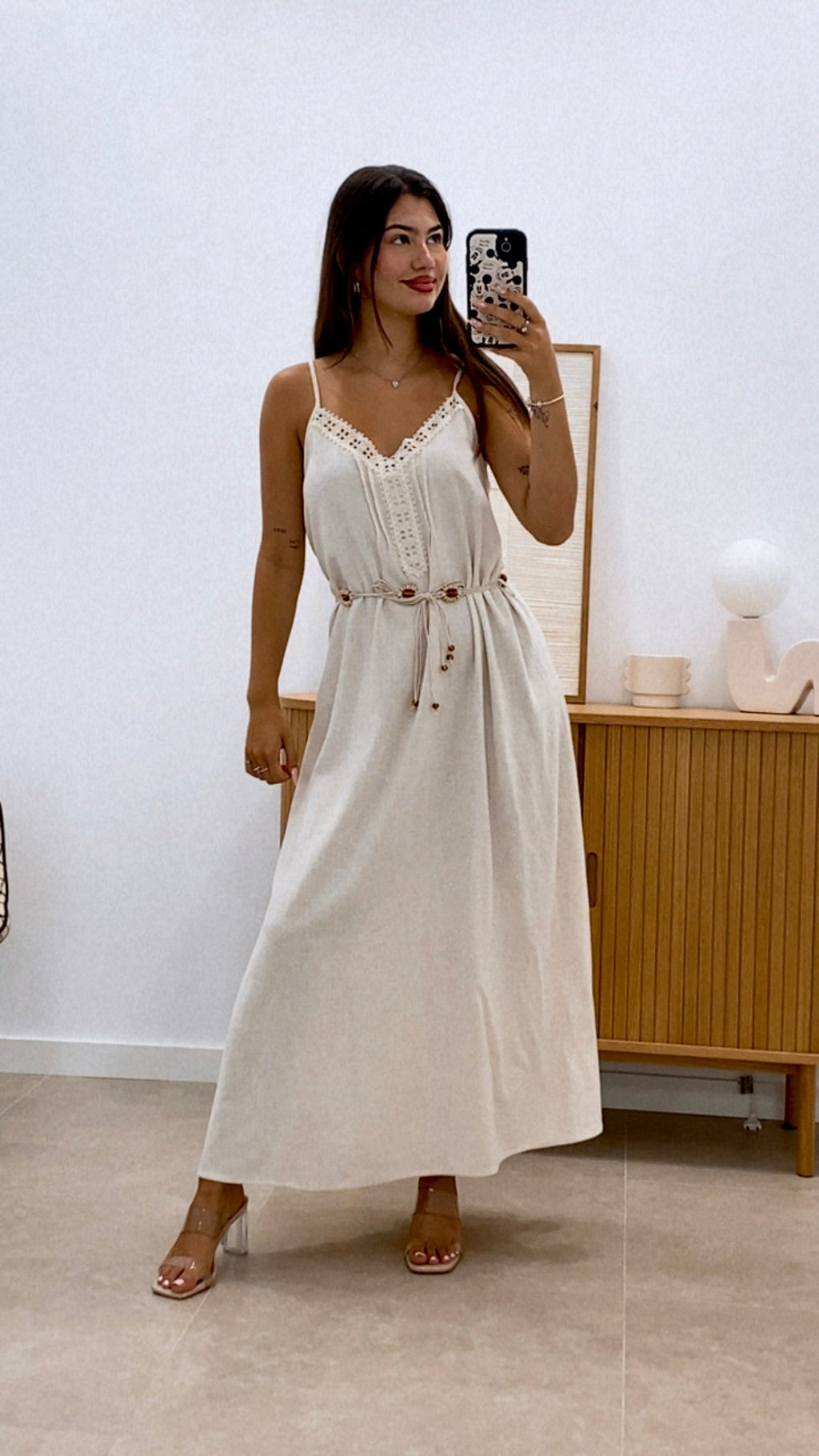 VESTIDO BOHO + CINTURÓN