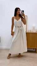 VESTIDO BOHO + CINTURÓN