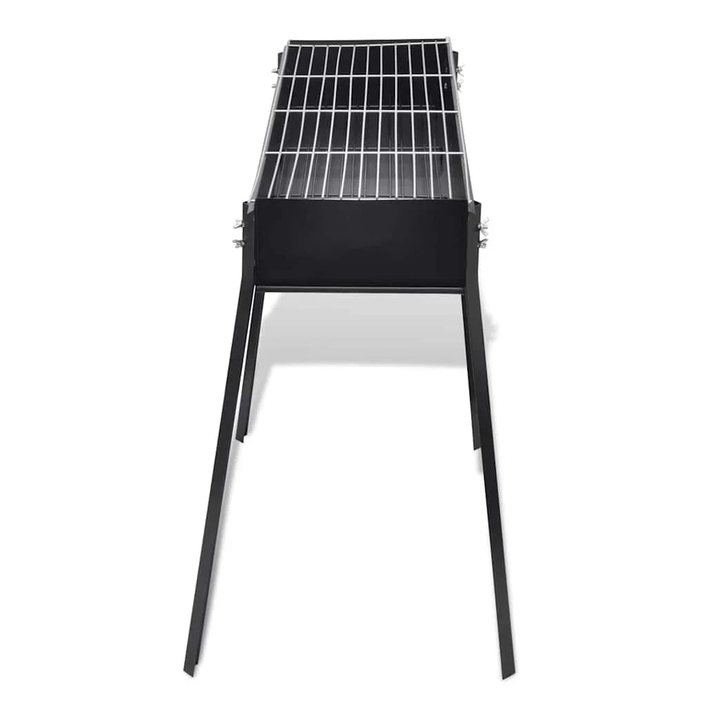 Barbacoa De Carbón Cuadrada Con Soporte Vidaxl