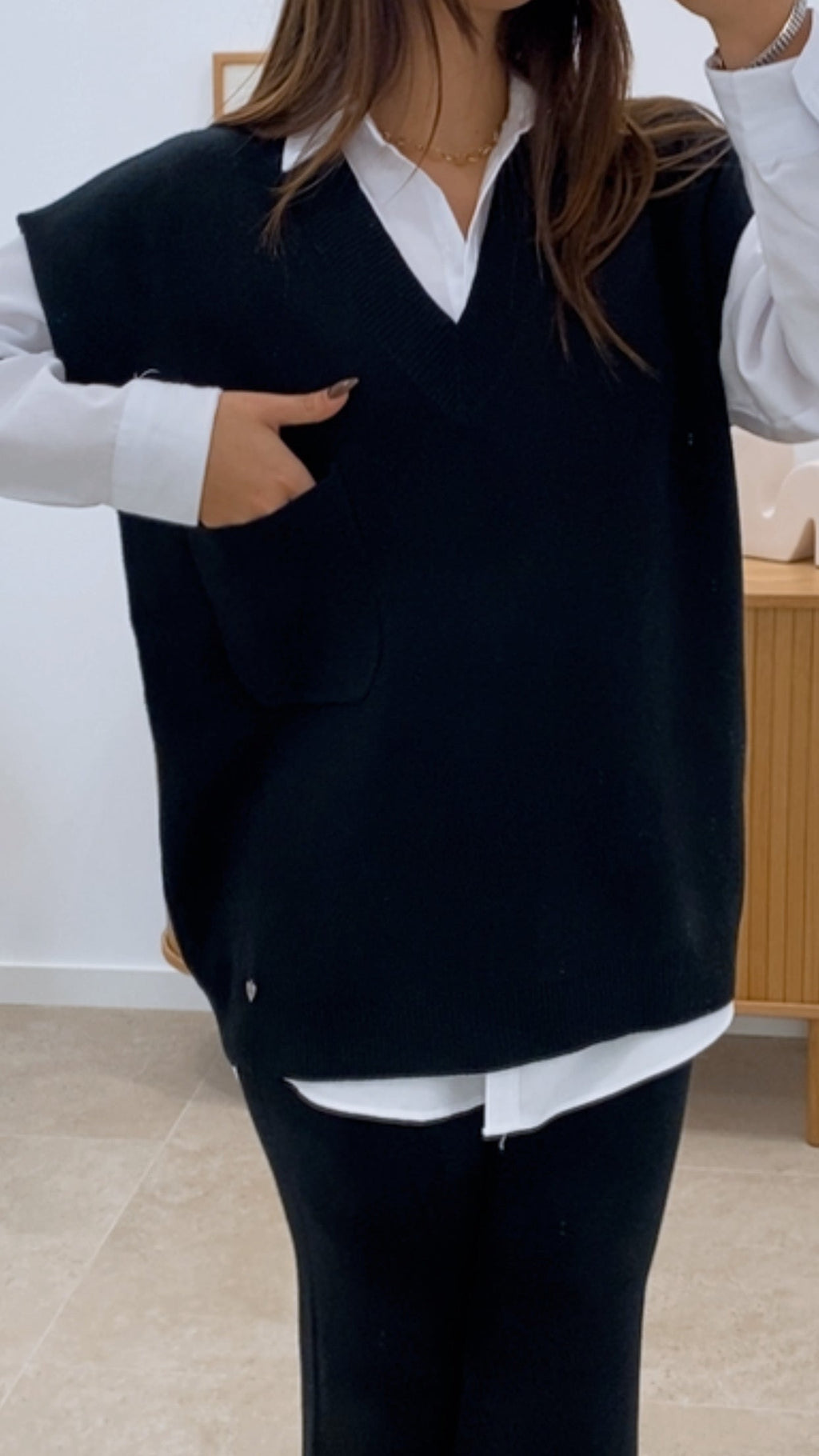 CONJUNTO CHALECO + PANTALÓN PUNTO