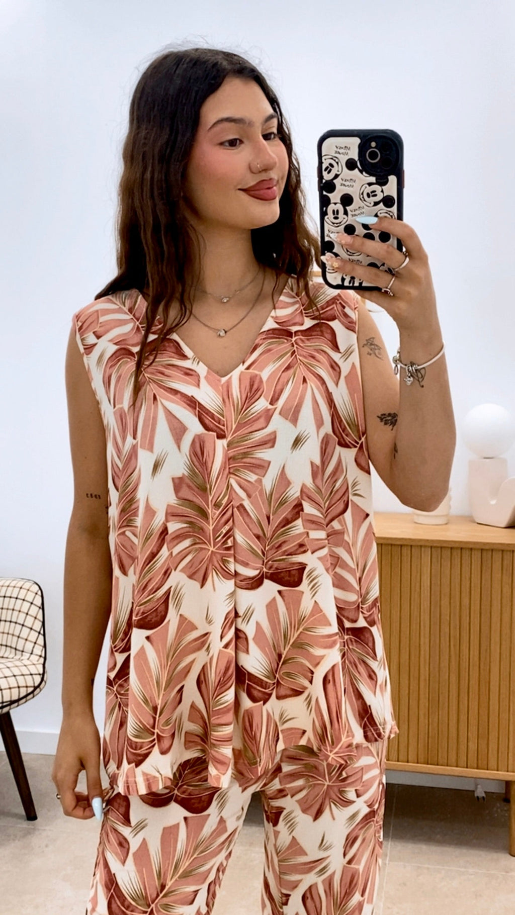 CONJUNTO ESTAMPADO BLUSA + PANTALÓN