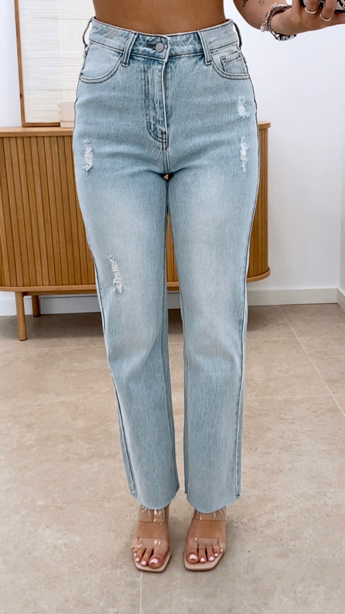 PANTALÓN RECTO ROTO -5 KG