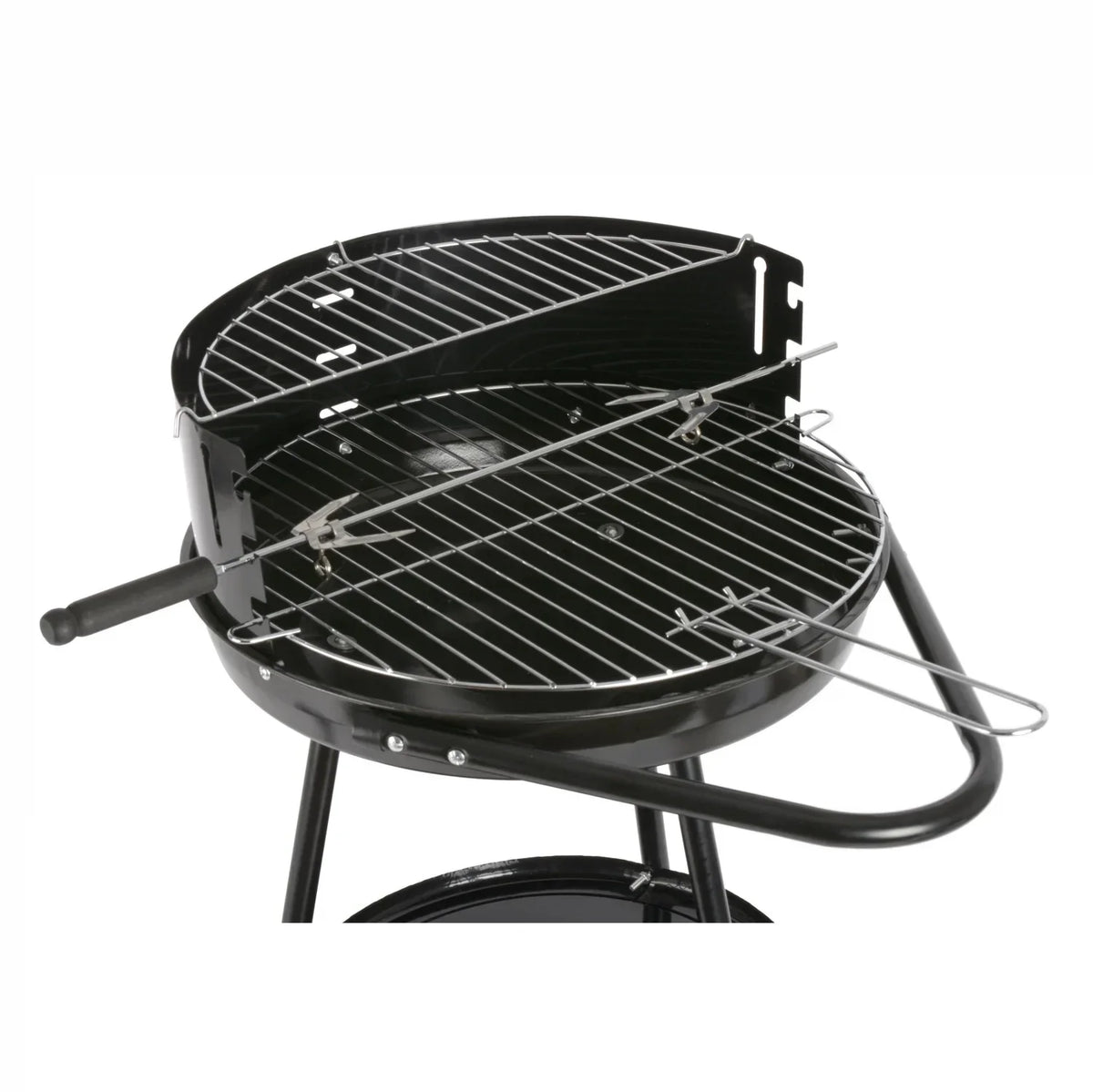 Barbacoa Redonda con Asas y Ruedas Idealcasa