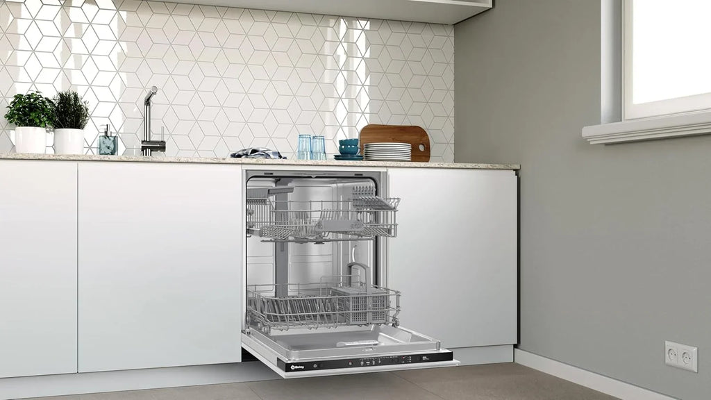 Balay 3VF5012NP Integrated Dishwasher, 60 cm, Extra-Quiet Motor, Automatic Program, Grey