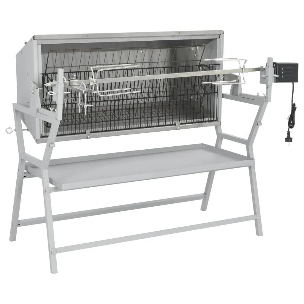 Asador Barbacoa De Hierro Y Acero Inoxidable Vidaxl