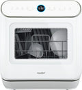 COMFEE Countertop Dishwasher, Mini Desktop Dishwasher with 6 Programs, Steam Wash, Baby Care and Fruit Wash, No Plumbing, Delayed Start, 72 Hours Storage, White