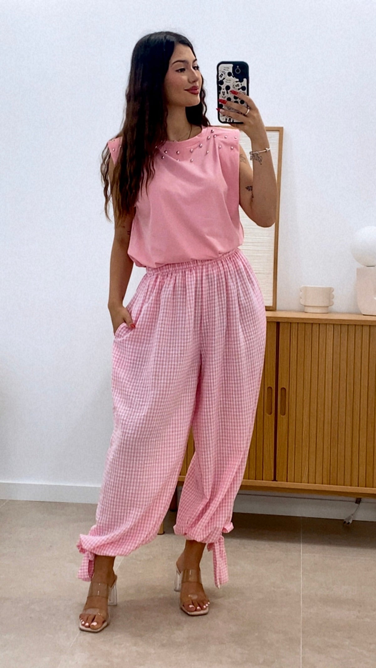PANTALÓN LAZOS VICHY
