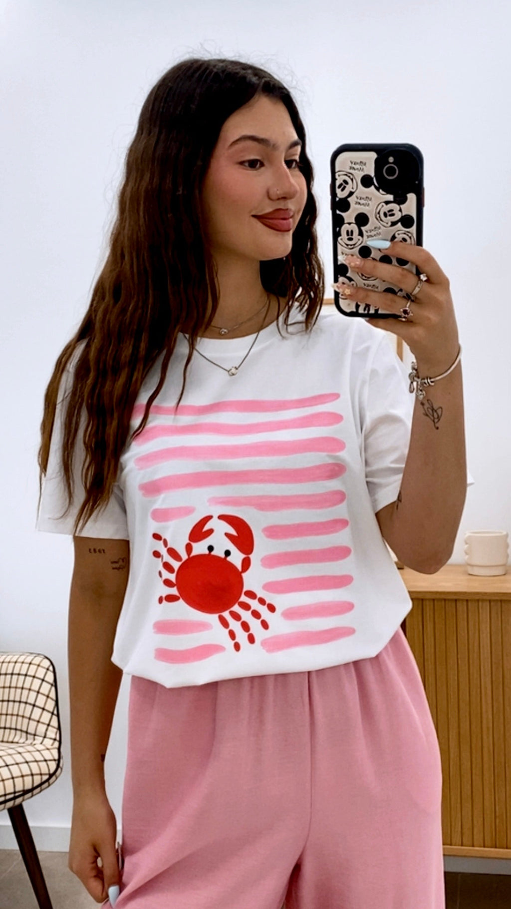 CAMISETA CANGREJO RAYAS