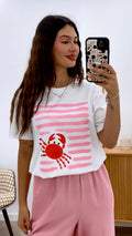 CAMISETA CANGREJO RAYAS