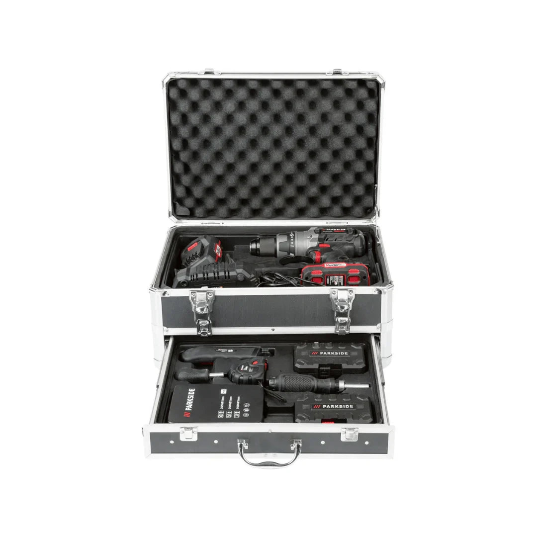 2026 Taladro Percutor Inalámbrico PARKSIDE PERFORMANCE con Accesorios »PSBSAP 20-LI B2«, 20 V