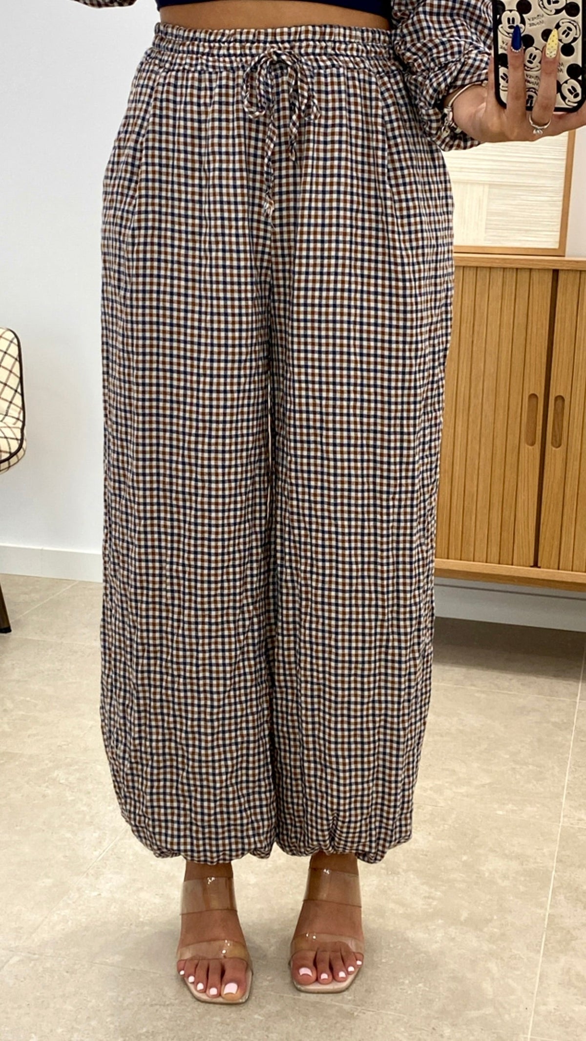 CONJUNTO VICHY CAMISA + PANTALÓN BOMBACHO