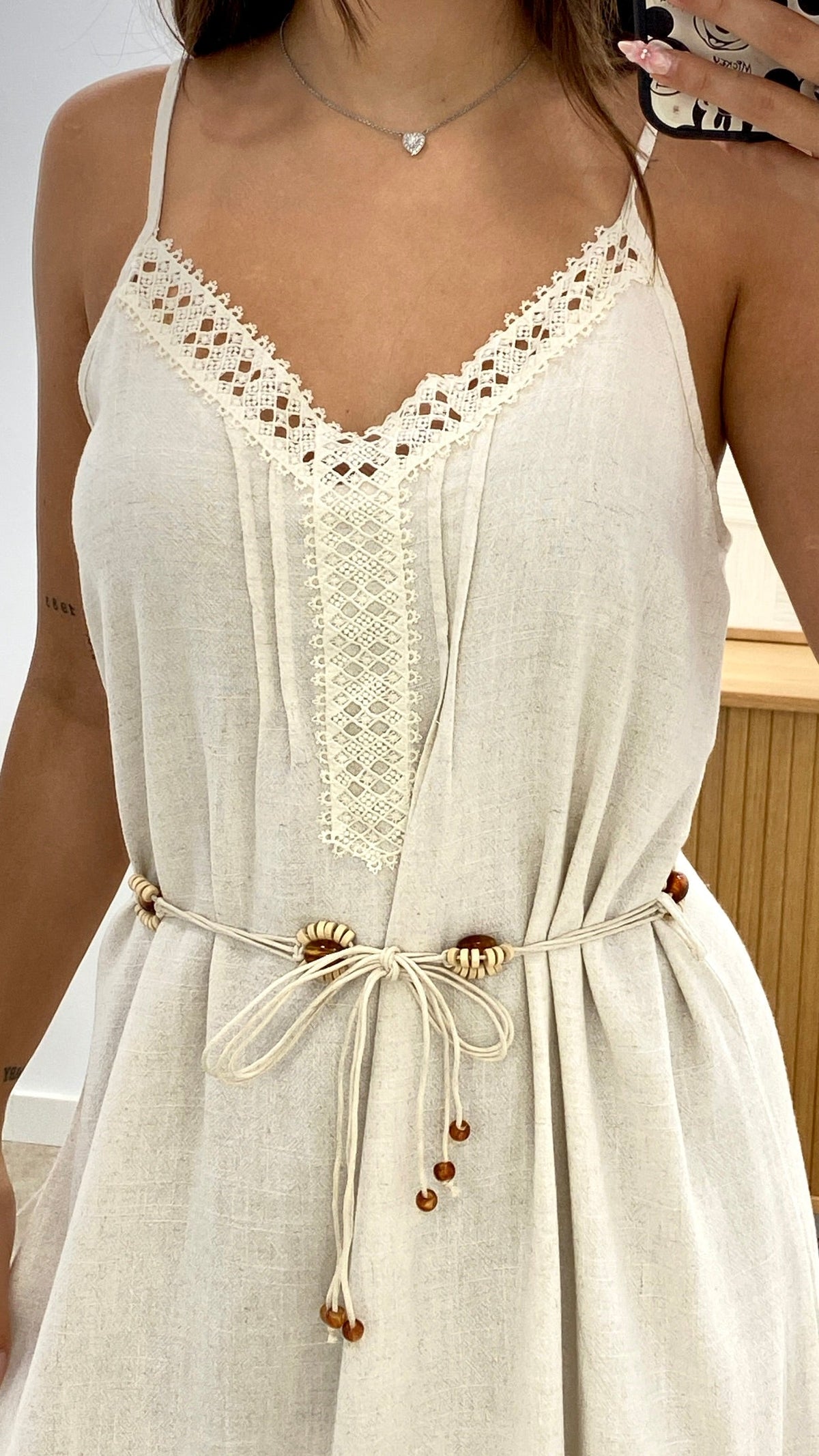 VESTIDO BOHO + CINTURÓN