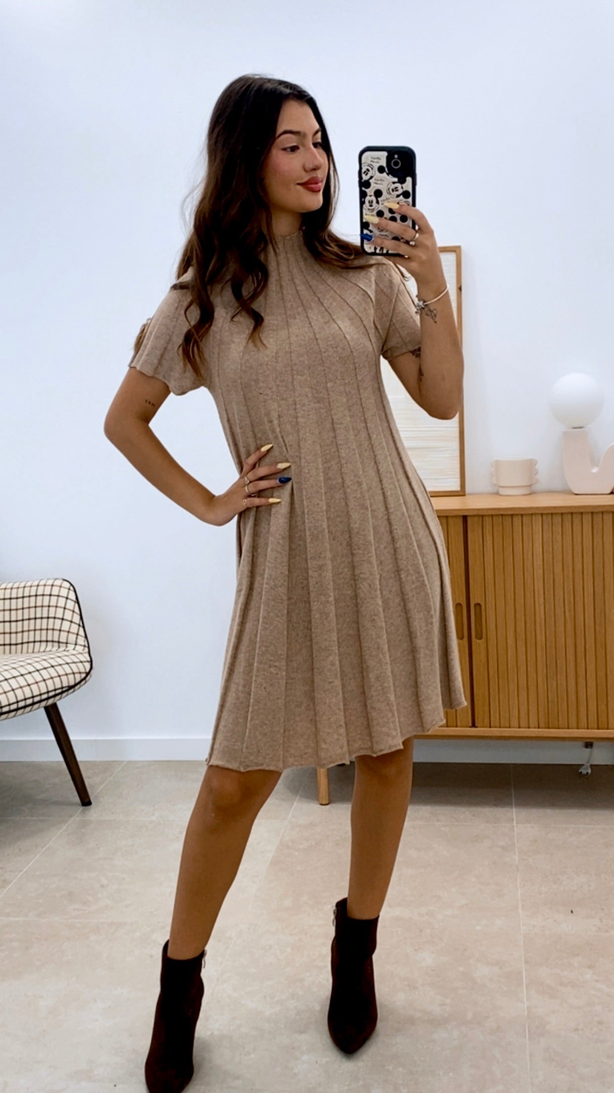 VESTIDO PUNTO MANGA CORTA