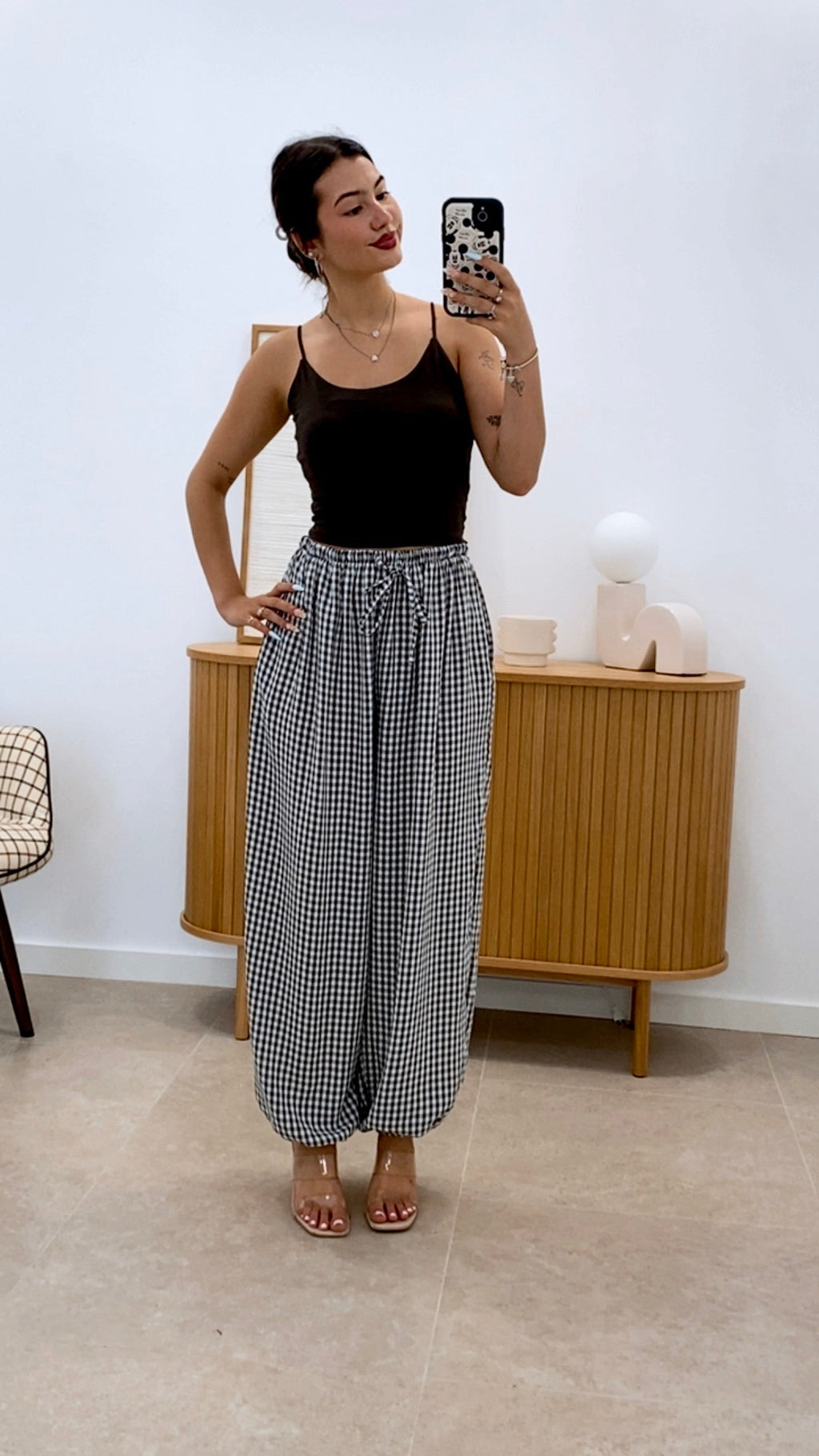 PANTALÓN BOMBACHO CUADROS