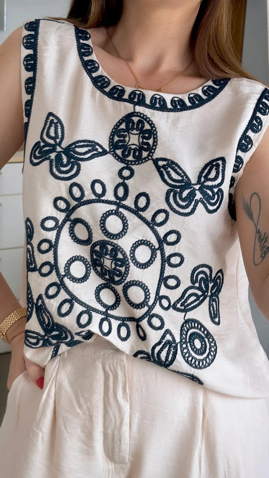 CONJUNTO TINA BORDADO
