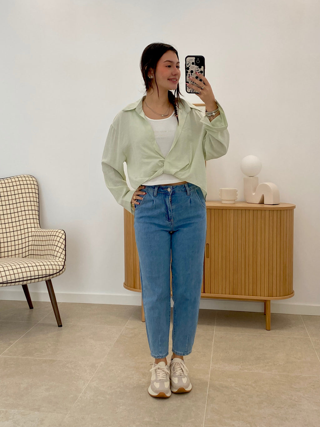 TOP + CAMISA ANUDADA