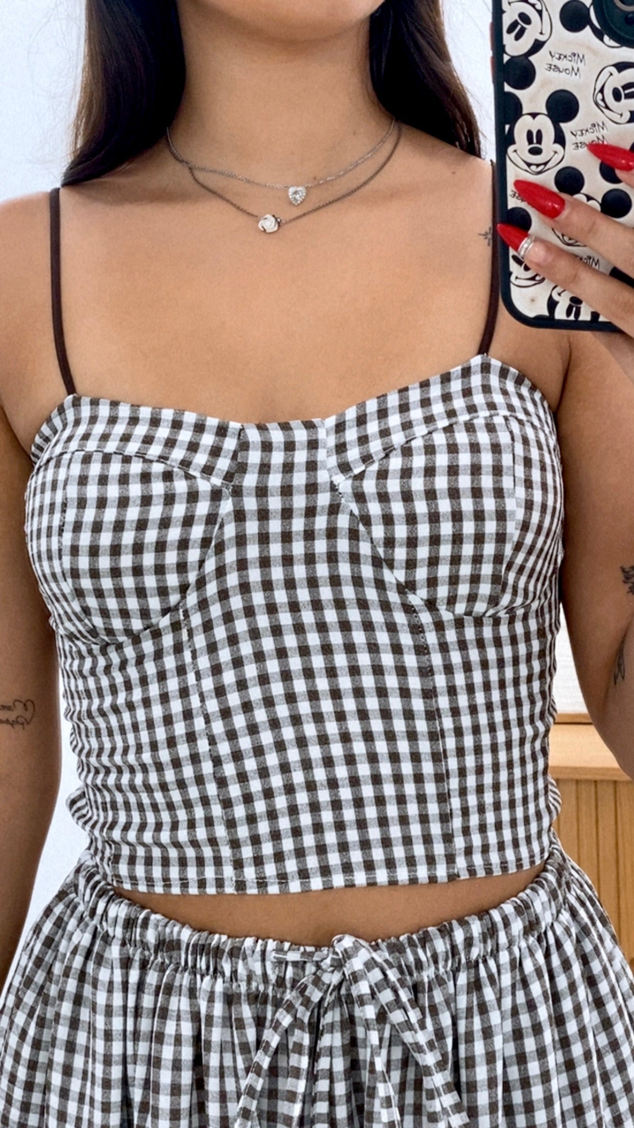 CONJUNTO TOP + BOMBACHO VICHY