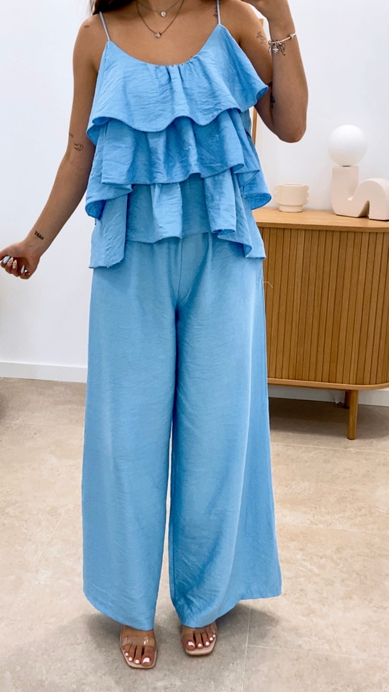 CONJUNTO CAMISETA TIRANTE + PANTALÓN VOLARE