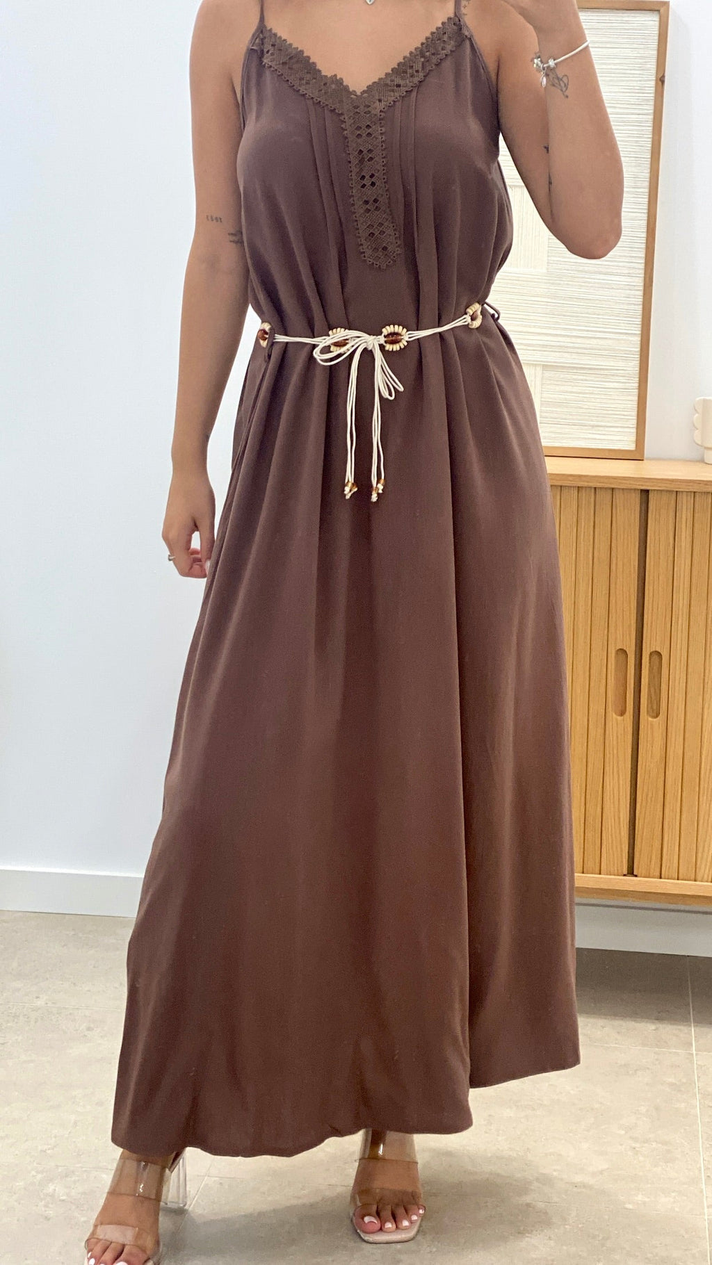 VESTIDO BOHO + CINTURÓN