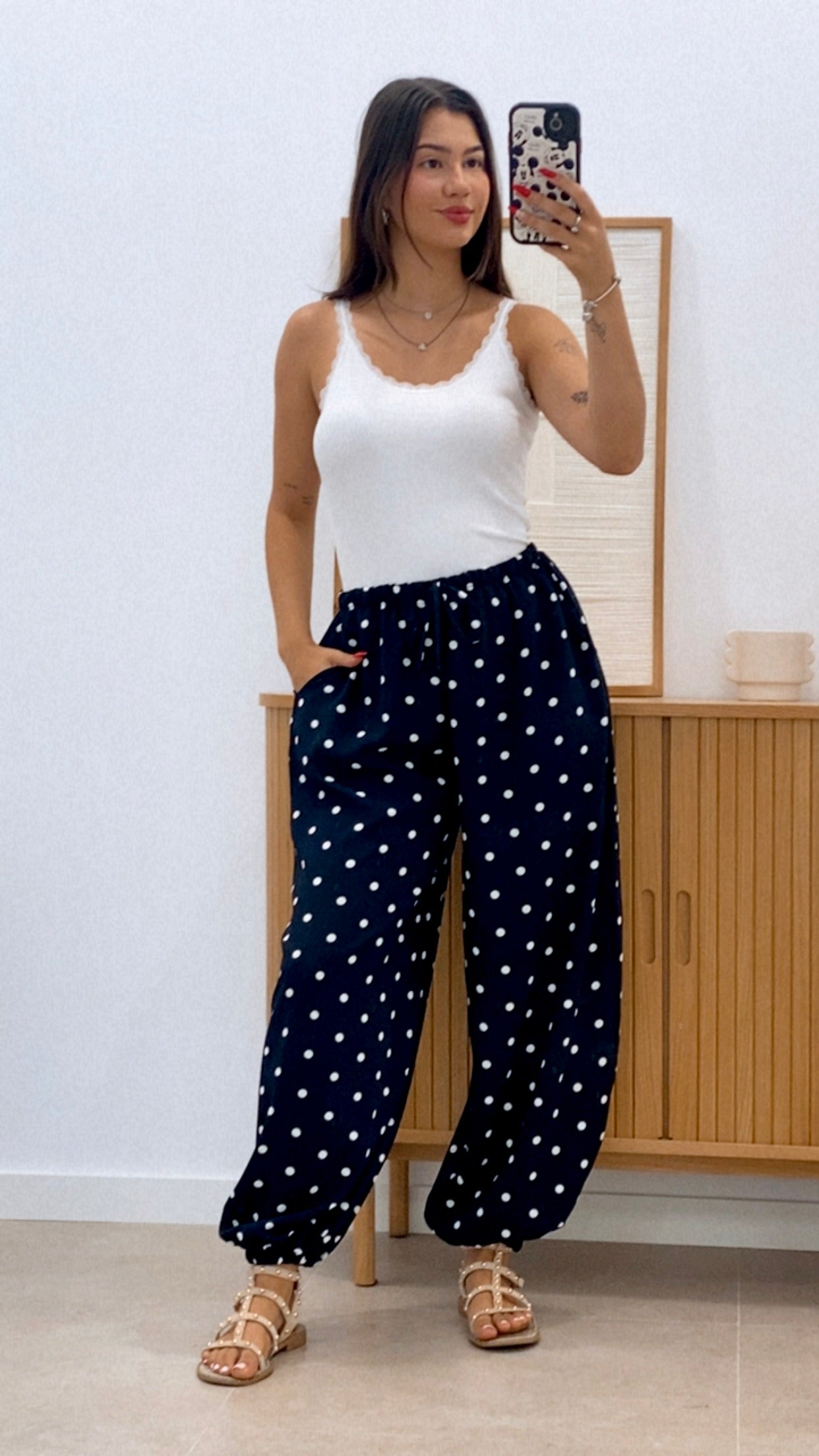 PANTALÓN LUNARES BOMBACHO